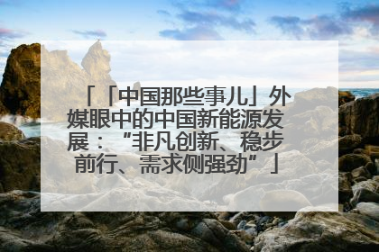 「中国那些事儿」外媒眼中的中国新能源发展：“非凡创新、稳步前行、需求侧强劲”