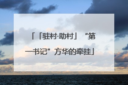 「驻村·助村」“第一书记”方华的牵挂