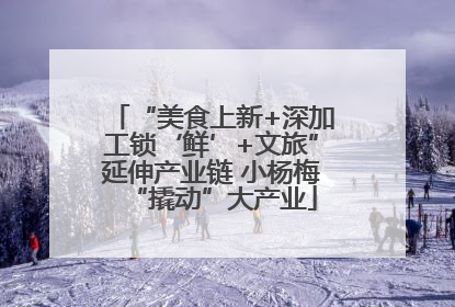 “美食上新+深加工锁‘鲜’+文旅”延伸产业链 小杨梅“撬动”大产业
