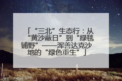 “三北”生态行：从“黄沙蔽日”到“绿毯铺野”——浑善达克沙地的“绿色重生”