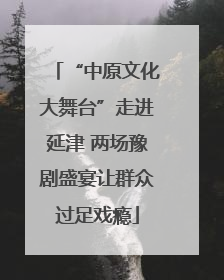 “中原文化大舞台”走进延津 两场豫剧盛宴让群众过足戏瘾
