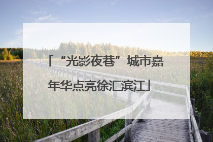 “光影夜巷”城市嘉年华点亮徐汇滨江