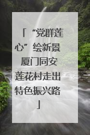 “党群莲心”绘新景 厦门同安莲花村走出特色振兴路