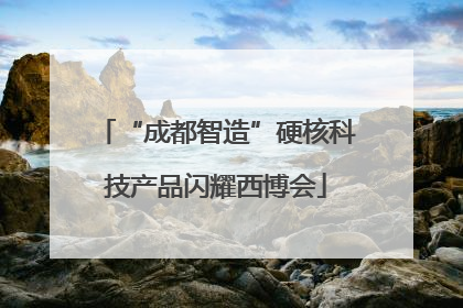 “成都智造”硬核科技产品闪耀西博会
