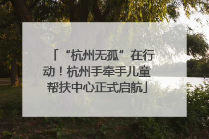 “杭州无孤”在行动！杭州手牵手儿童帮扶中心正式启航