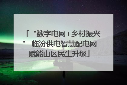 “数字电网+乡村振兴” 临汾供电智慧配电网赋能山区民生升级