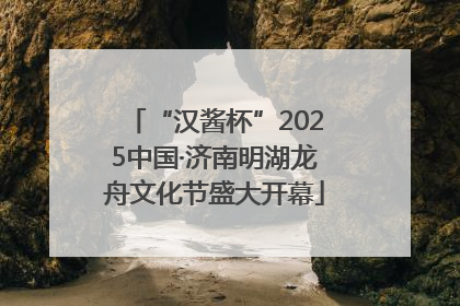 “汉酱杯”2025中国·济南明湖龙舟文化节盛大开幕