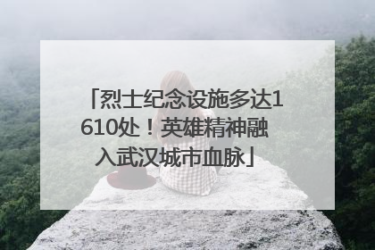 烈士纪念设施多达1610处！英雄精神融入武汉城市血脉