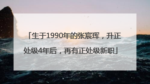 生于1990年的张宸珲，升正处级4年后，再有正处级新职