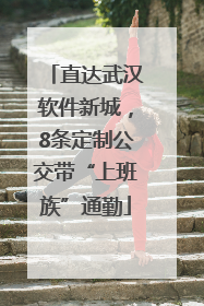 直达武汉软件新城，8条定制公交带“上班族”通勤