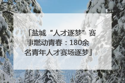 盐城“人才逐梦”赛事燃动青春：180余名青年人才赛场逐梦