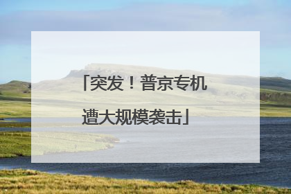 突发！普京专机遭大规模袭击