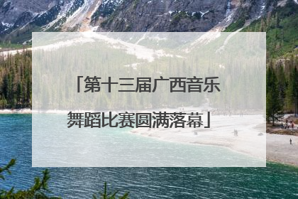 第十三届广西音乐舞蹈比赛圆满落幕