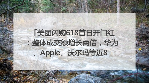 美团闪购618首日开门红：整体成交额增长两倍，华为、Apple、沃尔玛等近800个品牌翻倍增长