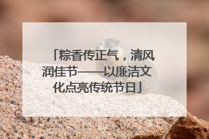 粽香传正气，清风润佳节——以廉洁文化点亮传统节日