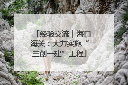 经验交流｜海口海关：大力实施“三创一建”工程