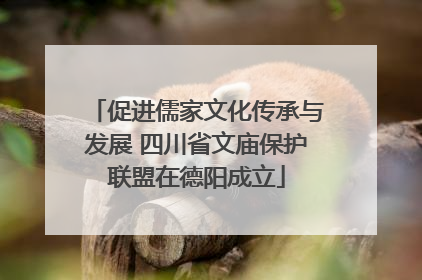 促进儒家文化传承与发展 四川省文庙保护联盟在德阳成立