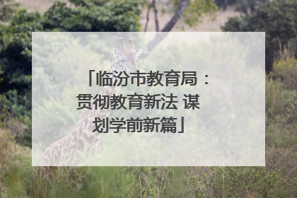 临汾市教育局：贯彻教育新法 谋划学前新篇