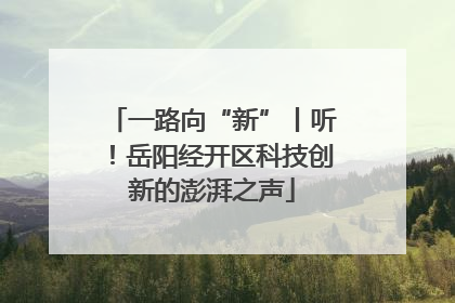 一路向“新”丨听！岳阳经开区科技创新的澎湃之声