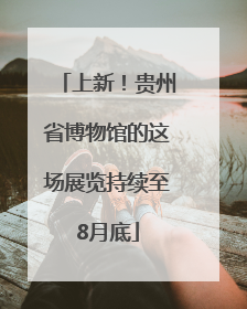 上新！贵州省博物馆的这场展览持续至8月底