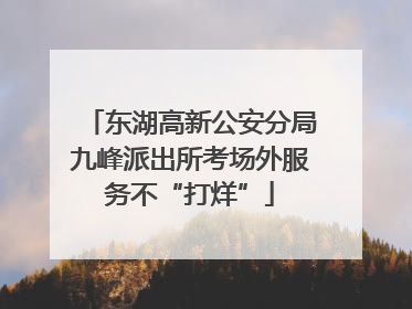 东湖高新公安分局九峰派出所考场外服务不“打烊”