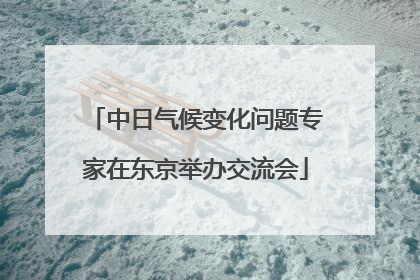 中日气候变化问题专家在东京举办交流会