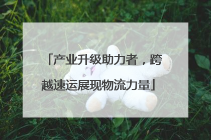 产业升级助力者，跨越速运展现物流力量