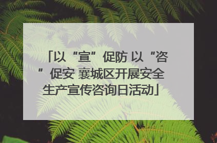 以“宣”促防 以“咨”促安 襄城区开展安全生产宣传咨询日活动