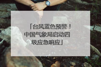 台风蓝色预警！中国气象局启动四级应急响应
