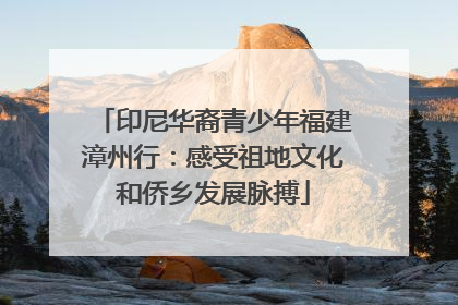 印尼华裔青少年福建漳州行：感受祖地文化和侨乡发展脉搏