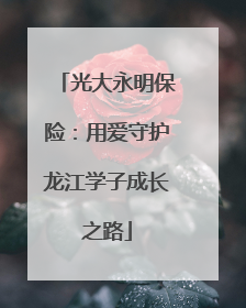 光大永明保险：用爱守护龙江学子成长之路