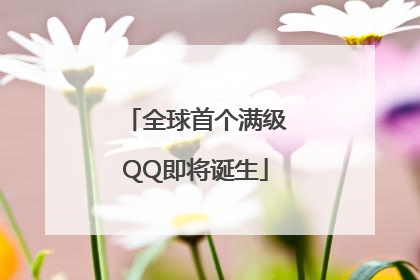 全球首个满级QQ即将诞生