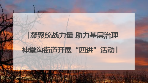 凝聚统战力量 助力基层治理 神堂沟街道开展“四进”活动
