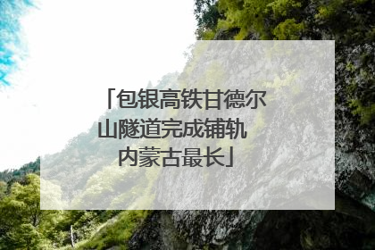 包银高铁甘德尔山隧道完成铺轨 内蒙古最长