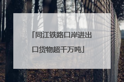 同江铁路口岸进出口货物超千万吨