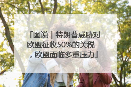 图说｜特朗普威胁对欧盟征收50%的关税，欧盟面临多重压力