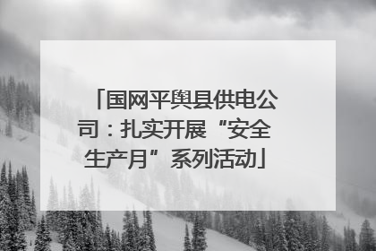 国网平舆县供电公司：扎实开展“安全生产月”系列活动