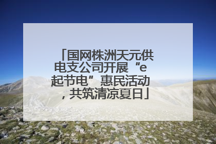国网株洲天元供电支公司开展“e起节电”惠民活动，共筑清凉夏日