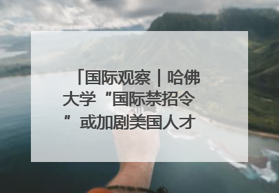 国际观察｜哈佛大学“国际禁招令”或加剧美国人才“出走潮”