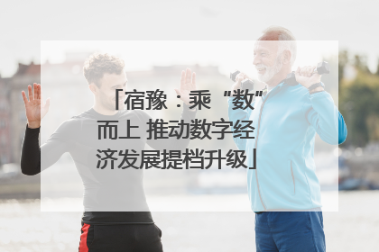 宿豫：乘“数”而上 推动数字经济发展提档升级
