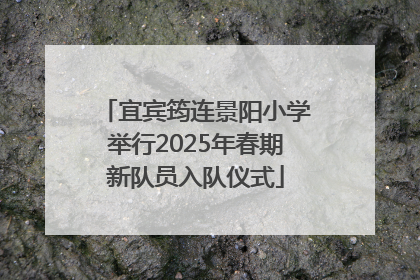 宜宾筠连景阳小学举行2025年春期新队员入队仪式