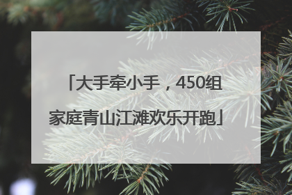 大手牵小手，450组家庭青山江滩欢乐开跑