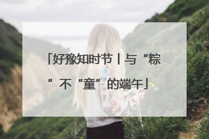好豫知时节丨与“粽”不“童”的端午