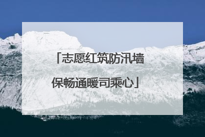 志愿红筑防汛墙 保畅通暖司乘心