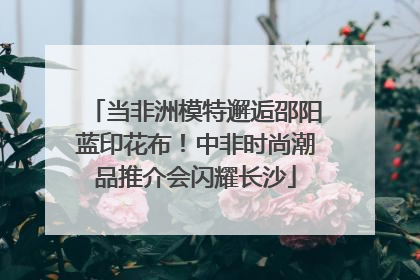 当非洲模特邂逅邵阳蓝印花布！中非时尚潮品推介会闪耀长沙
