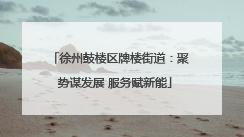 徐州鼓楼区牌楼街道：聚势谋发展 服务赋新能