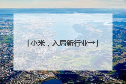 小米，入局新行业→