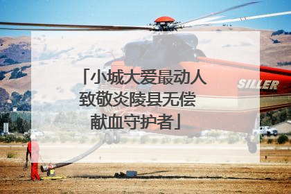 小城大爱最动人 致敬炎陵县无偿献血守护者