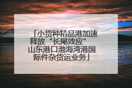 小货种精品港加速释放“长尾效应” 山东港口渤海湾港国际件杂货运业务