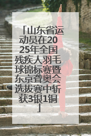 山东省运动员在2025年全国残疾人羽毛球锦标赛暨东京聋奥会选拔赛中斩获3银1铜